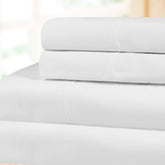 100% Cotton Percale 300 Thread Count Solid Deep Pocket Sheet Set